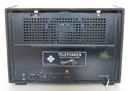 Operette 50W UKW; Telefunken (ID = 993476) Radio