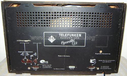 Operette 52W; Telefunken (ID = 2955338) Radio