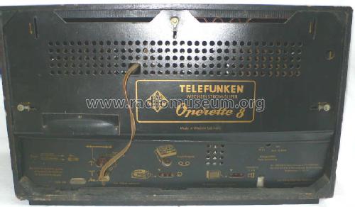 Operette 8; Telefunken (ID = 258258) Radio