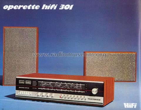 Operette HiFi 301; Telefunken (ID = 2087398) Radio