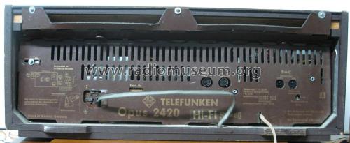 Opus 2420 Hi-Fi Stereo ; Telefunken (ID = 1143364) Radio