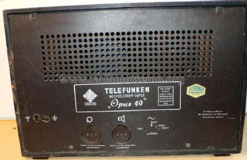 Opus 49 9M65WLK; Telefunken (ID = 224335) Radio