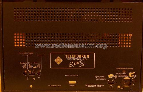 Opus 52W; Telefunken (ID = 876941) Radio