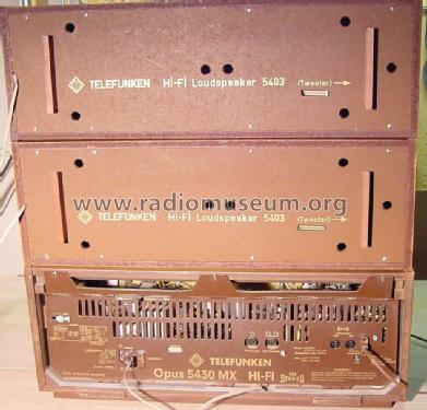 Opus 5430MX Hi-Fi; Telefunken (ID = 1044377) Radio