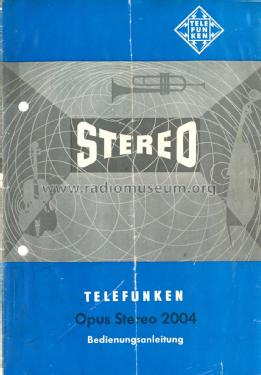 Opus-Stereo 2004; Telefunken (ID = 2101831) Radio