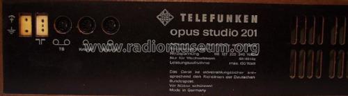 opus studio 201; Telefunken (ID = 2719761) Radio
