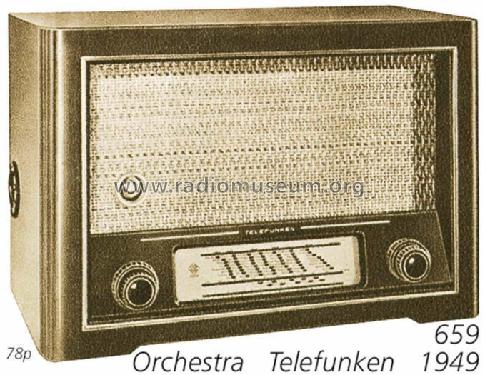 Orchestra 659WK; Telefunken (ID = 1151) Radio