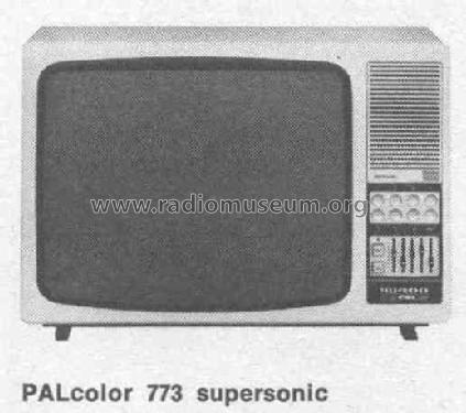 PALcolor supersonic 773 Erz.Nr. 314948491 Ch= 711; Telefunken (ID = 440755) Television