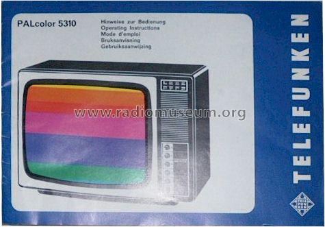 PALcolor 5310; Telefunken (ID = 1239025) Fernseh-E