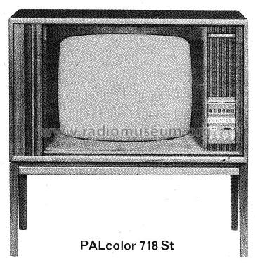 PALcolor 718 St; Telefunken (ID = 2430420) Televisore