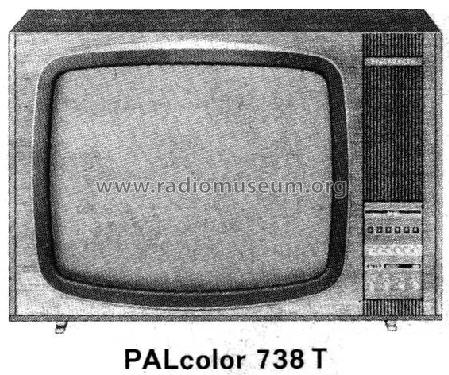 PALcolor 738 T; Telefunken (ID = 2430428) Televisión