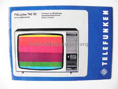 PALcolor 742 SE Ch= 710B; Telefunken (ID = 1138683) Fernseh-E