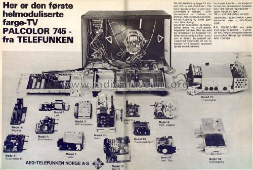 PALcolor 745TM Chassis 712, Erz.Nr. 314950492; Telefunken (ID = 1701000) Television