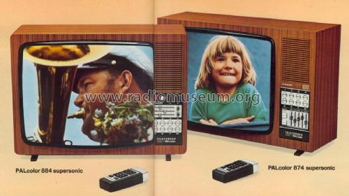 Farbfernsehgerät PALcolor 874 supersonic; Telefunken (ID = 2087947) Television