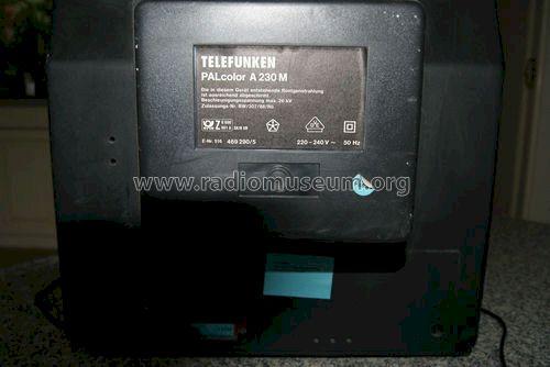 PALcolor A 230 M; Telefunken (ID = 1357472) Television