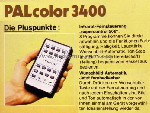 PALcolor 3400; Telefunken (ID = 1005066) Televisión