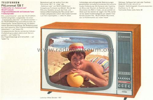 Palcromat 728T; Telefunken (ID = 845053) Television