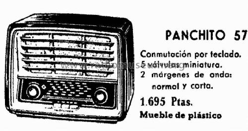 Panchito 57 U1615; Telefunken (ID = 997210) Radio