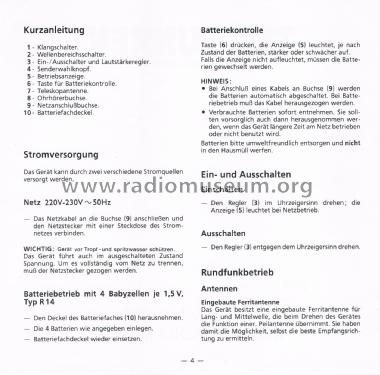 Partner RP300; Telefunken (ID = 2098077) Radio
