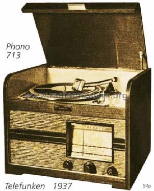 Phono 713WS ; Telefunken (ID = 1125) Radio