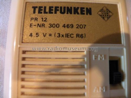 Pocket Receiver PR-12 ; Telefunken (ID = 2430673) Radio