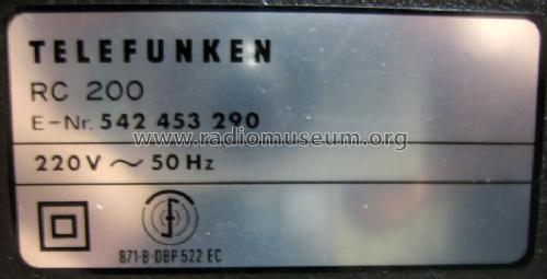 2-Motors Metal Cassette Deck RC200; Telefunken (ID = 479543) R-Player