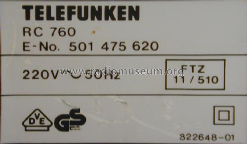 RC760; Telefunken (ID = 1365529) Radio