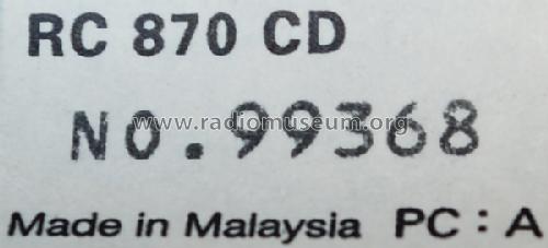 RC870CD; Telefunken (ID = 1073923) Radio