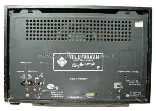 Rhythmus 52R; Telefunken (ID = 1438456) Radio