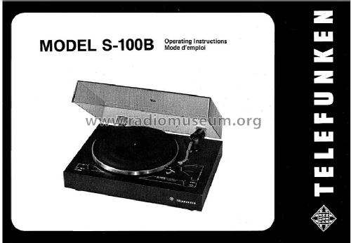 S-100B; Telefunken (ID = 1750734) R-Player