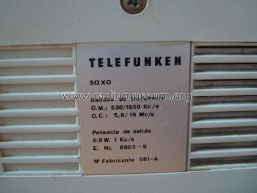 Saxo BTL-33507; Telefunken (ID = 1228810) Radio