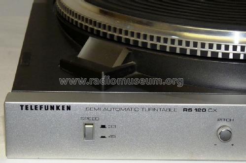 Semi Automatic Turntable RS 120 CX; Telefunken (ID = 701571) R-Player