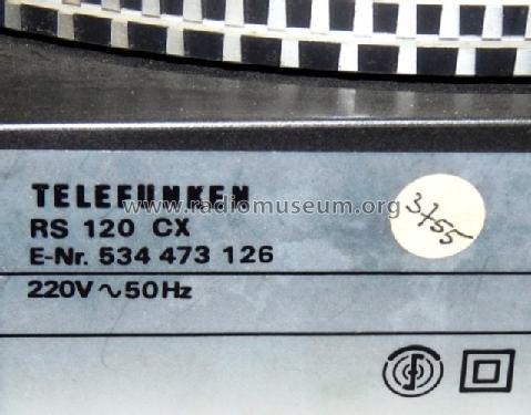 Semi Automatic Turntable RS 120 CX; Telefunken (ID = 701572) Ton-Bild