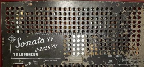 Sonata U-2325 YV; Telefunken (ID = 2561273) Radio