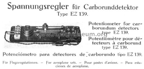 Spannungsregler EZ139; Telefunken (ID = 237863) mod-pre26