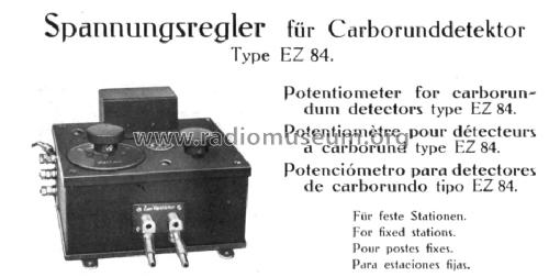 Spannungsregler EZ84; Telefunken (ID = 237862) Bauteil