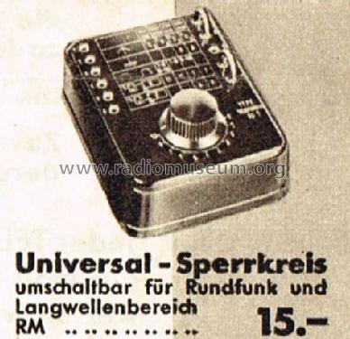 Universal-Sperrkreis SP3; Telefunken (ID = 1548444) mod-past25