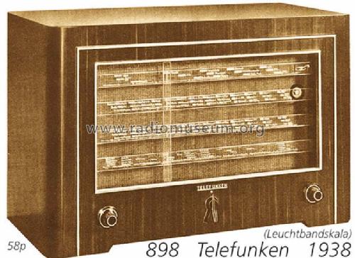 Spitzen-Super 898WK ; Telefunken (ID = 1130) Radio