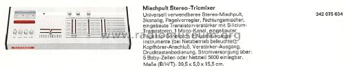 stereo tricmixer ; Telefunken (ID = 856421) Misc