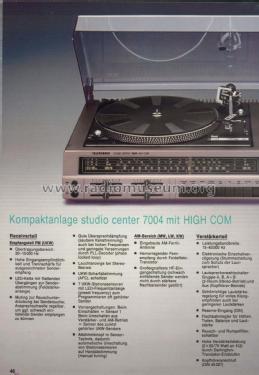 studio center 7004 High Com ; Telefunken (ID = 1892971) Radio