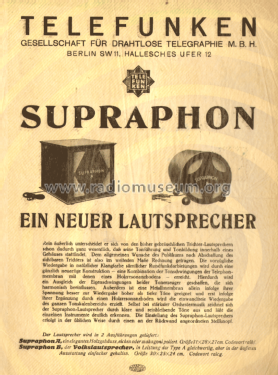Supraphon A; Telefunken (ID = 3010839) Speaker-P