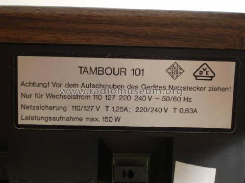 Tambour HiFi 101; Telefunken (ID = 852217) Radio