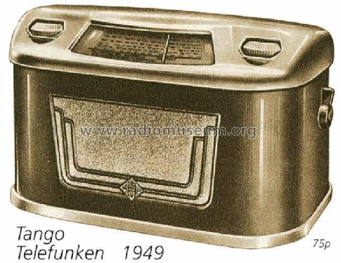 Tango 5449GWK ; Telefunken (ID = 1148) Radio