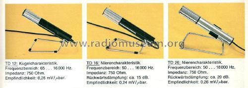 TD16; Telefunken (ID = 1873593) Microphone/PU