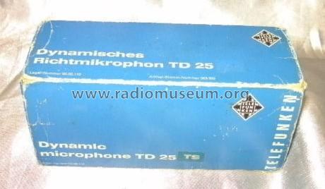 TD25TS ; Telefunken (ID = 1771018) Mikrofon/TA