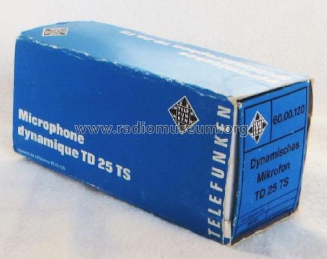 TD25TS ; Telefunken (ID = 2621916) Microphone/PU