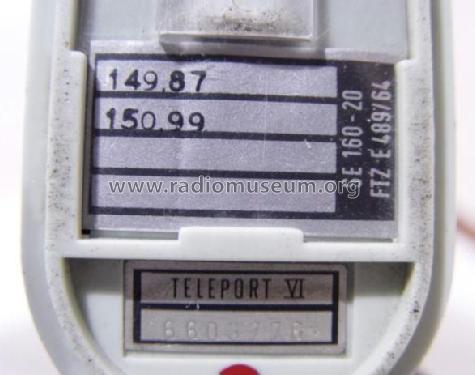 Teleport VI SE 160-20; Telefunken (ID = 1248415) Commercial TRX