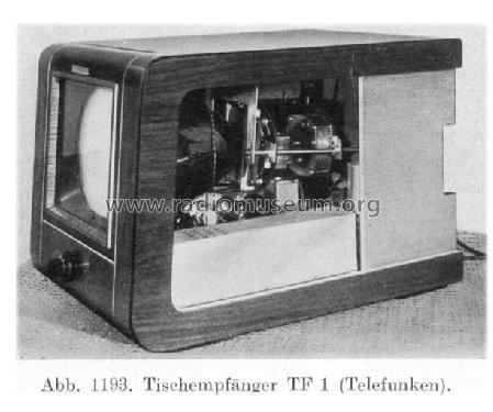 Tischempfänger TF 1; Telefunken (ID = 174204) Televisión