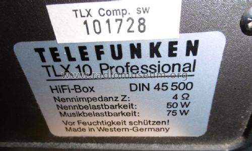 TLX 10 professional; Telefunken (ID = 2016164) Speaker-P