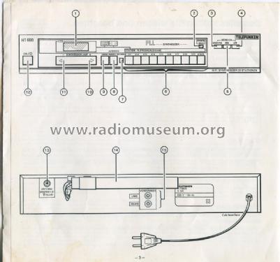 HiFi Synthesizer Tuner HT660; Telefunken (ID = 2472399) Radio